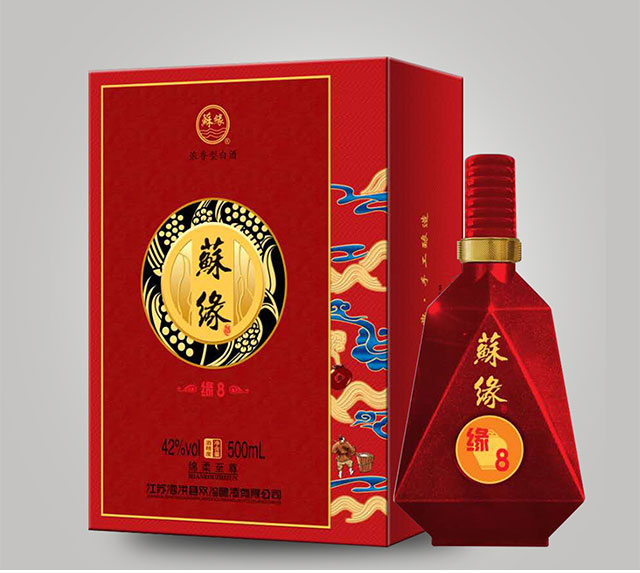 苏缘绵柔缘8 42°500ml浓香型白酒