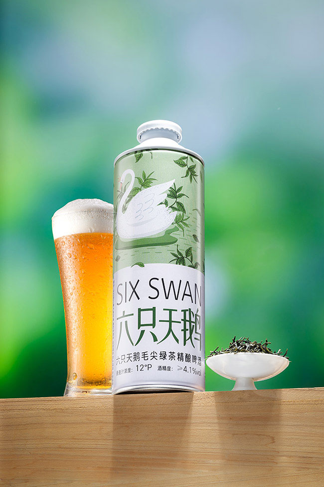 六只天鹅毛尖绿茶精酿啤酒【12° 1L】